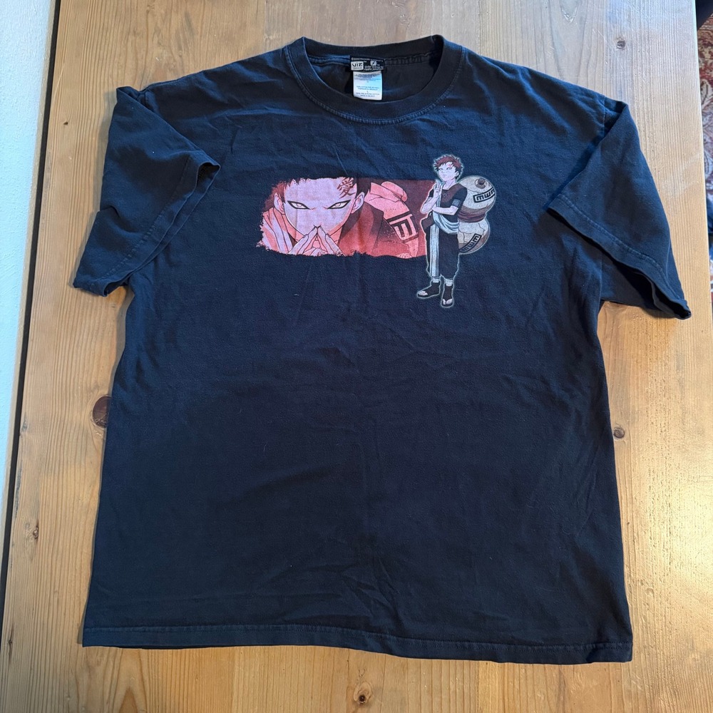 Vintage Naruto Gaara Shirt Mens Large Anime Shonen Jump Tee 2002